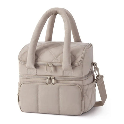 Double-Deck Insulated Cooler Lunch Bag - BAGS