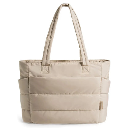 Large Quilted Laptop Tote Bag - BAGS