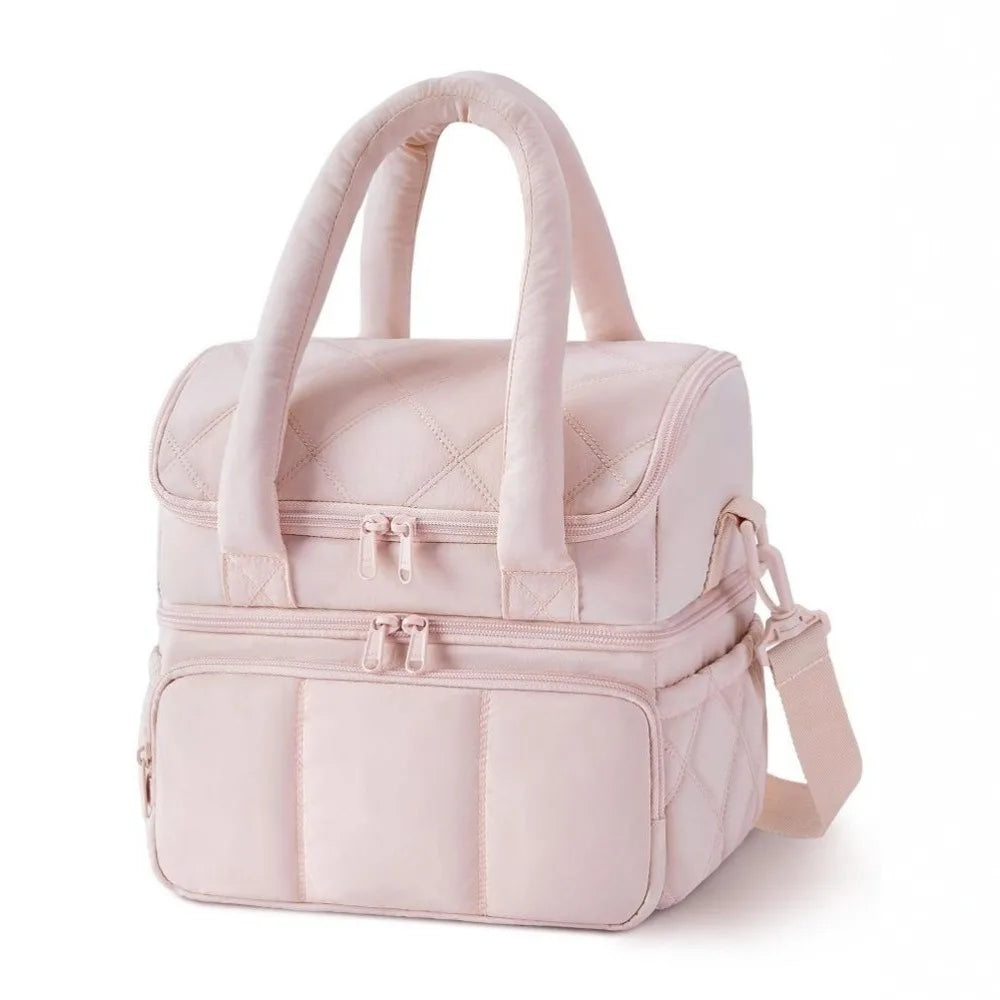 Double-Deck Insulated Cooler Lunch Bag - BAGS