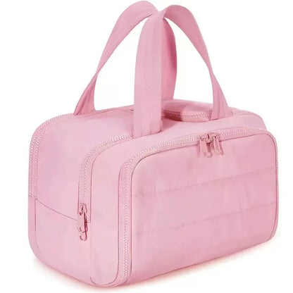 Large Capacity Travel Makeup Bag With Compartments - BAGS