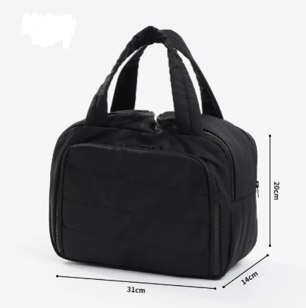 Large Capacity Travel Makeup Bag With Compartments - BAGS