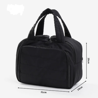 Large Capacity Travel Makeup Bag With Compartments - BAGS
