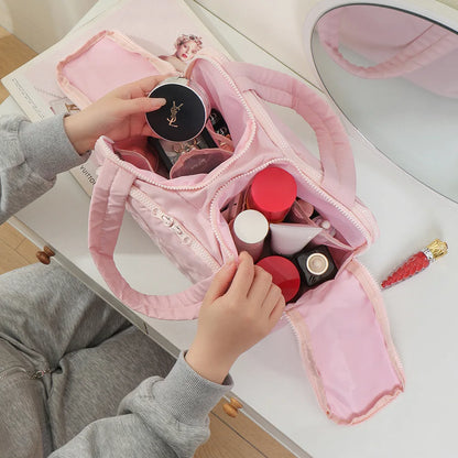 Large Capacity Travel Makeup Bag With Compartments - BAGS